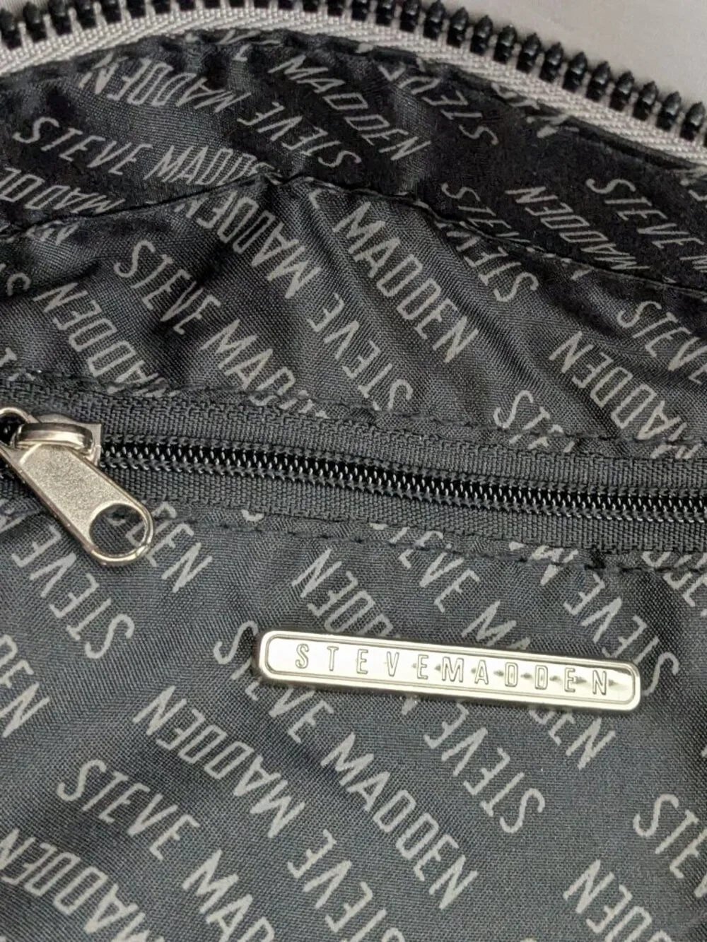 Steve Madden Quilted Gray Laptop Bag
